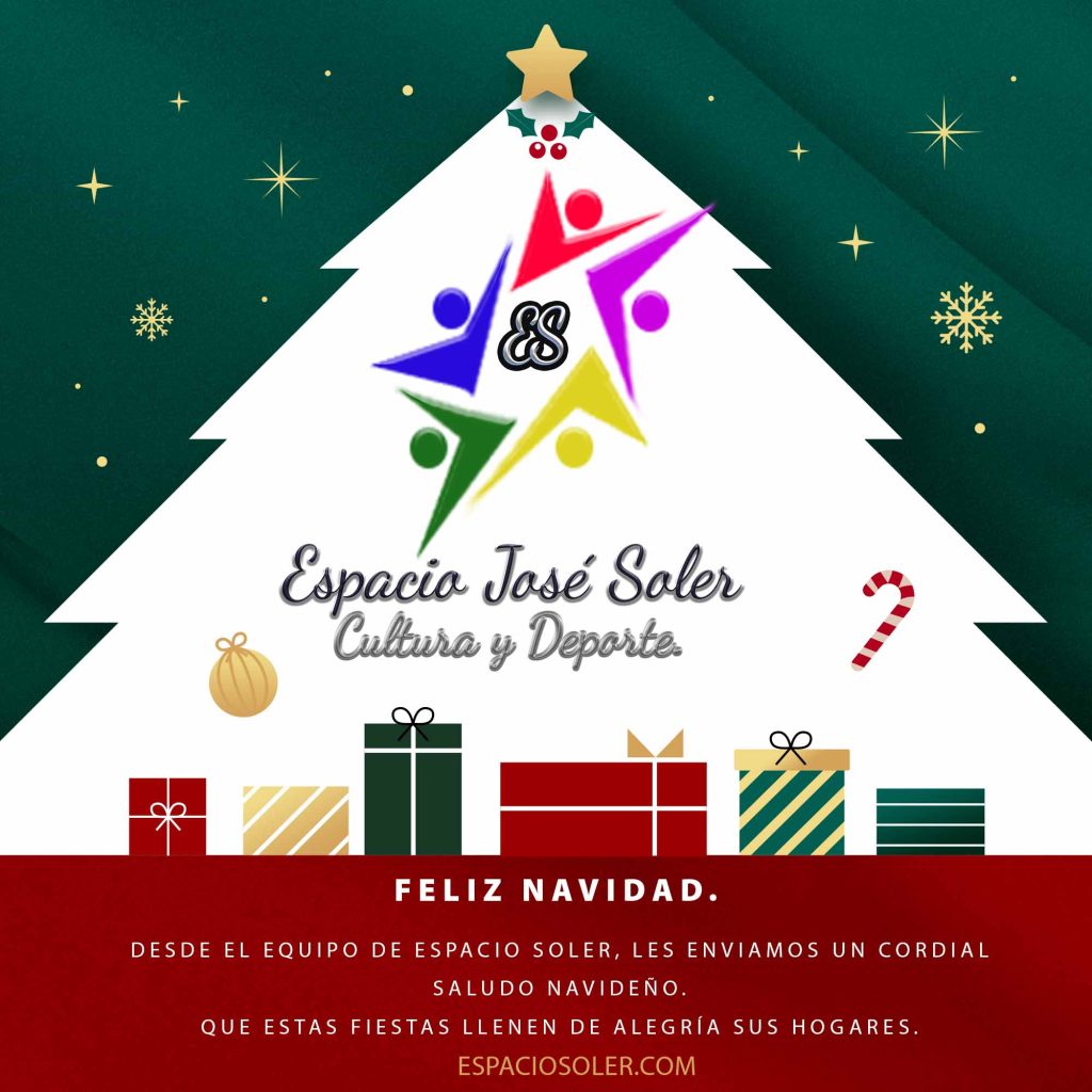 Feliz Navidad de parte de todo el equipo de Espacio Soler!